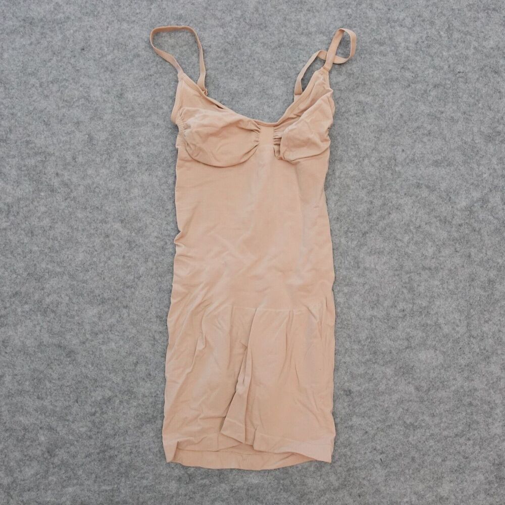 Skims Seamless Sculpt Slip Dress Mica Beige Size Large MSRP $72